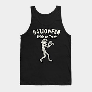 Mummy Halloween Trick Or Treat Tank Top